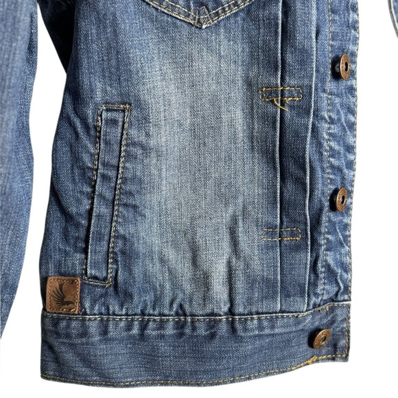 Cody James Jean Jacket, U.S. Flag Inside, Youth Unisex Size Large 100% Cotton - Picture 6 of 16